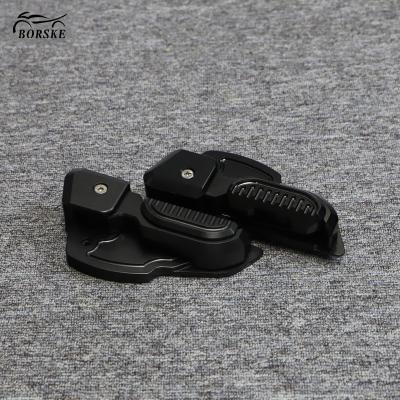 China Motorbike Body Motorcycle Footboard Part Scooter Folding Footrest Rear Extension Pedal Pad For Vespa Sprint Primavera for sale