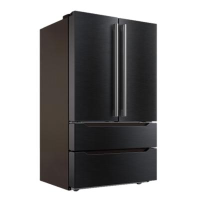 China COMPRESSOR 110V 22.5 cu. ft. French door refrigerator and freezer for sale