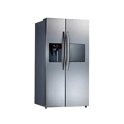 China COMPRESSOR Smad Stainless Steel Double Door Refrigerator for sale