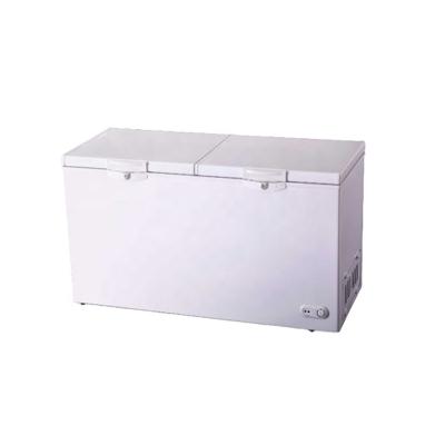 China Freezer 600L Double Door Chest Top Open Chest Freezer With Glass Door Optional for sale