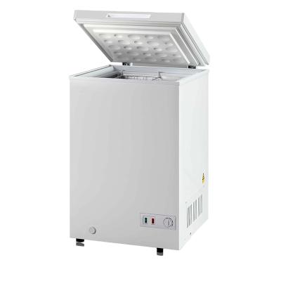 China Hotel DC 12v/24v Solar Powered Deep Fridge Freezer for sale