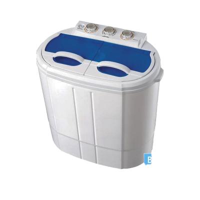 China Household Made in China 3kg Mini Portable Twin Tub Semi-automatic Washing Machine for sale