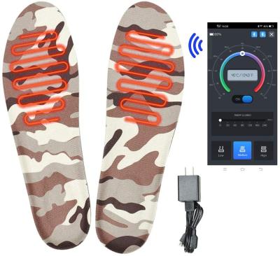 China Usb Rechargeable Smart Heated Insoles Remote Control With Smartphone App Works Up To 6+hours Great For Hunting Hike CamSkiing for sale