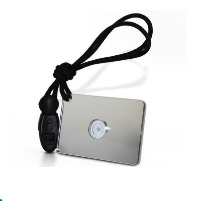 China Outdoor PC+glass Survival Rescue Rescue Signal Mirror with Whistle, Mini Star Flash Signal Mirror for sale