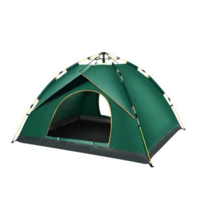 China Straight Tying Type 4 Person Pop Up Family Camping Tent, Rise Military Beach Windproof Waterproof Folding Automatic Pop Up Tent for sale