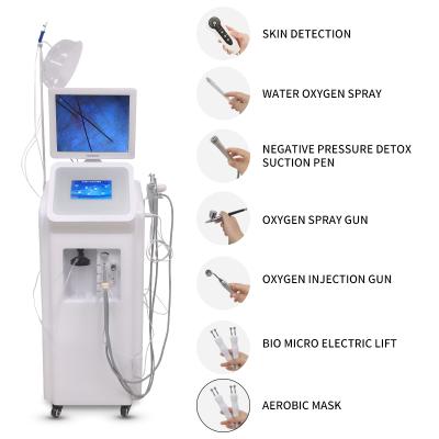 China Skin Tightening Instrument 2020 New Arrival Facial Jet Hydrating Skin Care Beauty Deep Cleansing Lifting Instrument Water Oxygen Test Skin for sale