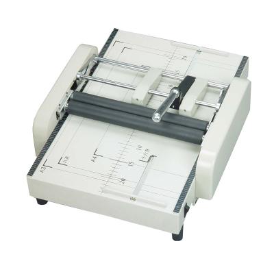 China ZY1 A3/A4 Double Heads Electric Booklet Binding And Folding Machine 2 Into 1 A3 (297*420mm) for sale