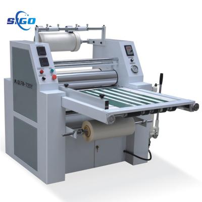 China QLFM-720Y Industrial Double Side Food Hydraulic Fast Speed ​​Roll Film Thermal Laminating Machine for sale