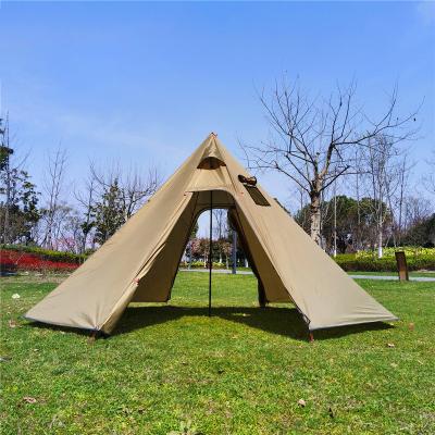 China Camouflage/Field Ultralight Doors Version Ultralight Game Tent 2 Pyramid Hot Tent Ultralight Backpacking Outdoor Camping Tent for sale