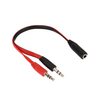 China The other Mic Splitter 3.5mm AUX audio cable. 1 female 2 female to male 3.5mm to male 2 Y cable splitter for headphone etc. headphone for sale