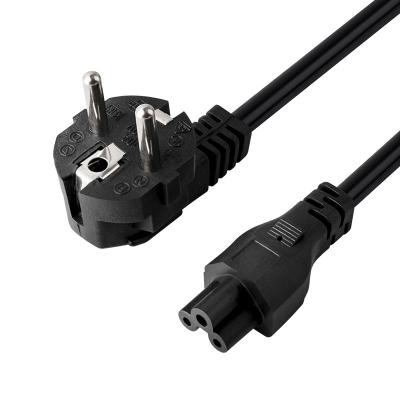 China Universal Home Appliance EU Laptop 3 Pin Charger Plug Power Adapter Cord Cable For AC Power Cord for sale