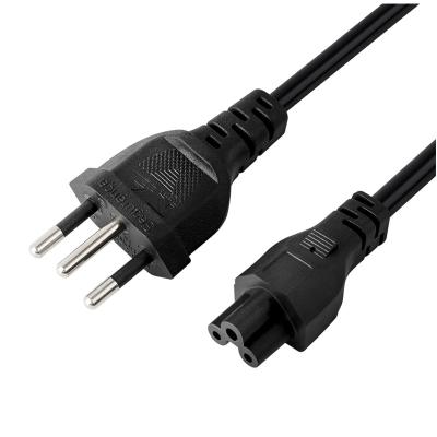 China Universal Home Appliance Brazil Plug Laptop 3 Pin Charger AC Power Cable Cord For for sale