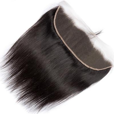 China 13x4 Lace Remy Human Hair Extension Swiss Straight Brazilian Wave Natural Sheer Lace Frontal Headband Lace Frontal Closure for sale