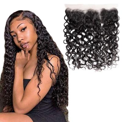 China Natural Wave 13x4 13x6 Lace Front Human Hair Wigs Brazilian Deep Curly Wavy Lace Frontal Wig Transparent Deep Wave Wig for sale