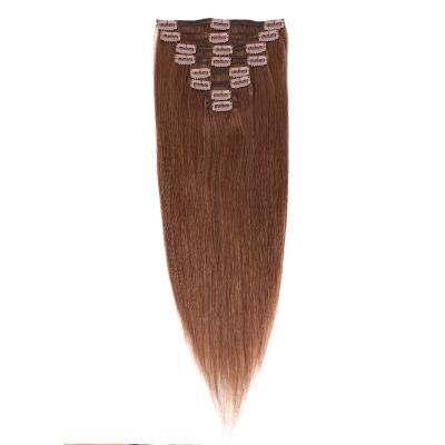 China Wholesale 100% Natural Remy Human Hair Top Wave Clip In Hair Extensions For White Women for sale