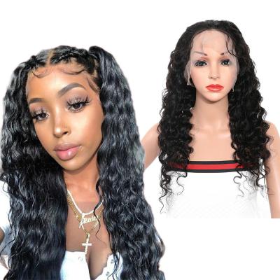 China Manufacturer Well Made Cheap Natural Virgin Black Brazilian Straight Wave Hair Extensions Lace Front Wigs for sale