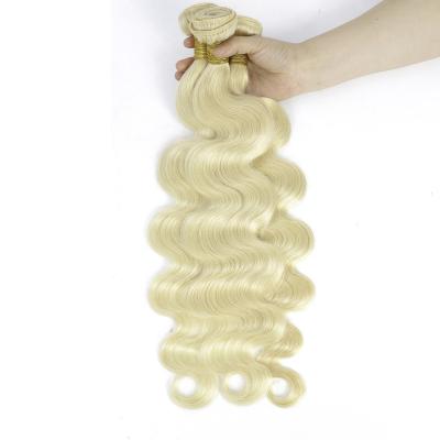 China ZX Bundles Body Wave 613 Natural Brazilian Blonde Weave Raw Mink Cuticle Aligned Virgin Human Hair Extension for sale