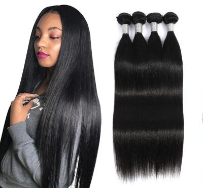 China Natural Wave Can Customized To Color Black Virgin Hair Hair Extensions Weft Bundles for sale