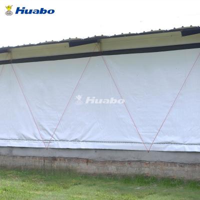 China Automatic Farms Poultry House Ventilation Side Wall Curtain System Farms Philippines 15 Years 3 Months If Viet Nam 380g/m2 Huabo for sale