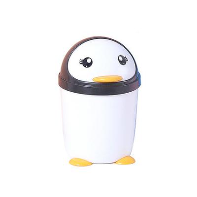 China Sustainable Household Plastic Trash Bin Small Size Kitchen Trash Bin for sale