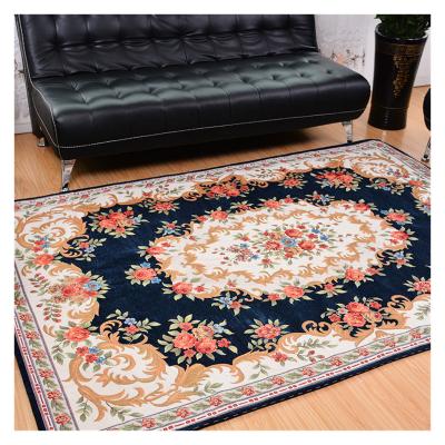 China Wholesale High Quality Non-Slip Living Room Non-Slip Floor Carpet Flower Machine Made Printing Door Mat for sale