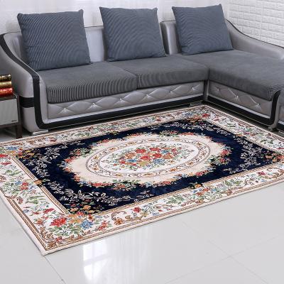 China Living Room Floor Chenille Carpet Non-Slip High-Grade Non-Slip High-Grade Print Flower Door Mat for sale