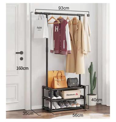 China Hot Viable Selling 3 Layers Easy To Assemble Coat Rack Shelf Shoe Racks With Shoe Storage Bench Sundries Merchandise Shelves for sale