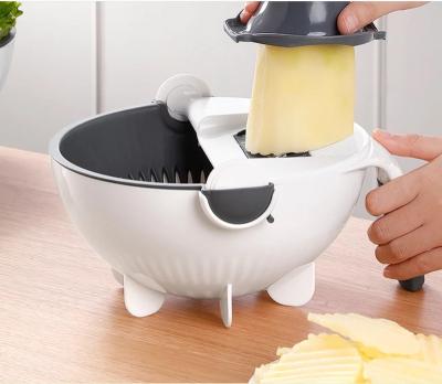 China Kitchen Tool Sustainable Potato Chip Machine Peeler Chopper Multifunctional Fruit and Vegetable Chopper Tools for sale