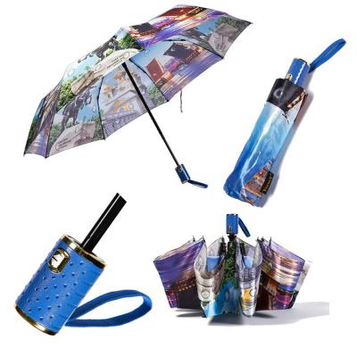 China Best Quality Automatic Bumbershoot Gift Modern Luxury Umbrella 3 Umbrellas Foldable Storm Umbrella for sale