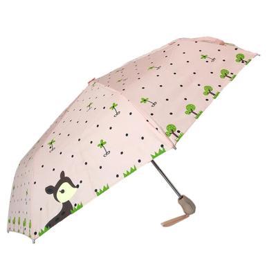 China China 3 Fold Luxury Umbrella Folding Automatic Umbrella Umbrella With Custom Printing for sale