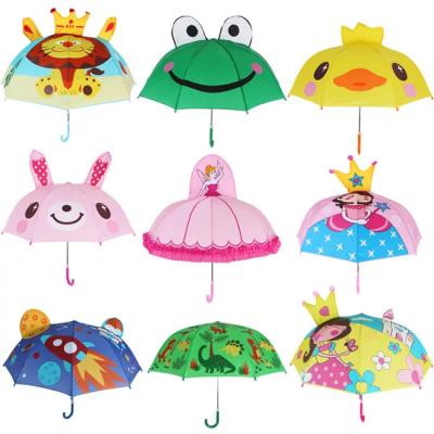 China Cute Kids Hanging Cartoon Umbrella, Kids Umbrella With Animal Pattern Or As Customized for sale