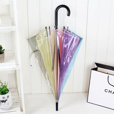 China Farm Kids Pvc Umbrella 8k Upright Clear Transparent Umbrellas For Hot Sales for sale