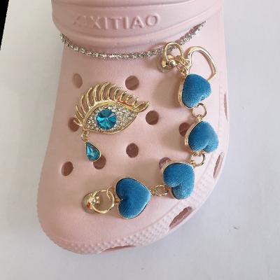 China Chains princess sweet style charms decoration chain accessories suitable for croc shoes and Gibbs bracelet for sale