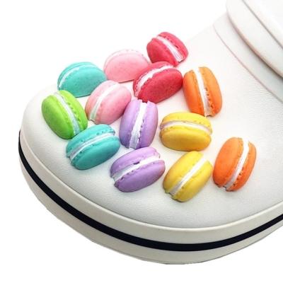 China Clog Charm Non-Toxic Resin Safety Re-ment Decoration Shoe Macaron Garden Shoe Charms Accessories Fit Croc Jibz for sale