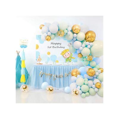 China Macaron Rubber Balloon Chain Set Birthday Wedding Valentines Day Decoration Party Supplies for sale