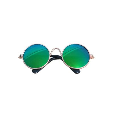 China Classic Metal Cat Sunglasses Cute Dog Funny Retro Fashion Pet Glass Sunglasses for sale