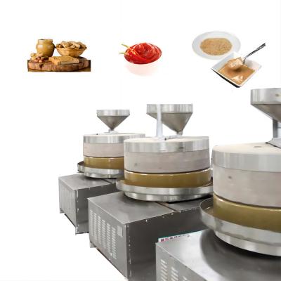 China Peanut better tahini chili processing Stone mill Food Processing Line Design high quality Peanut Butter Tahini Grind stone mill for sale