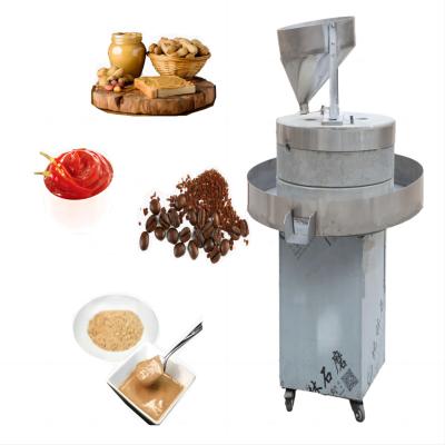 China Peanut better tahini chili processing household Tahini peanut butter stone mill machine Factory Direct Sales stone mill for sale