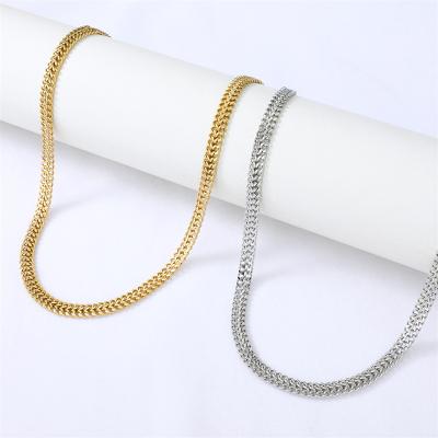 China Hiphop 2021 New Designer Atmosphere Stainless Steel Clavicle Chain Simple Stylish Necklace CIA Style for sale