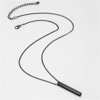 China Hiphop 2022 new designer INS simple wild hip-hop long style geometric necklace stainless steel pendant for sale