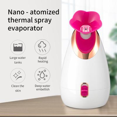 China Ionic Steam Spa Skin Moisturizer Nano Skin Deep Cleansing Facial Steamer For Home Portable Handheld Proffetional Facial Steamer for sale