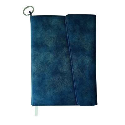 China Fashion Custom Exquisite Notepad With Card Slot Pen PU Buckle Business Leather Magnetic Notebook for sale