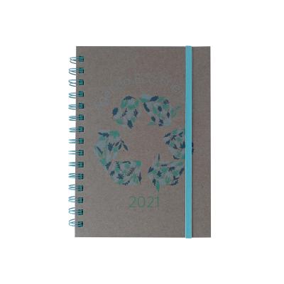 China Eco-Friendly Eco-Friendly Eco-Friendly Hardcover Notebook Wrapping Paper Natural Recyclable Spiral Notebook for sale