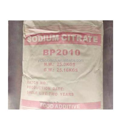 China YDAWAY supply citrate BP98 dihydrate bag 25kg food grade price sodium citrate CAS 6132-4-3 for sale