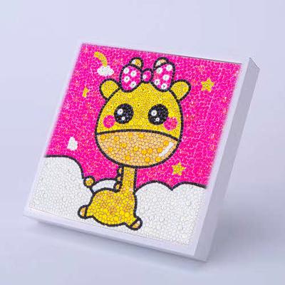 China Little Giraffe Children's Toys KDP Supply Educational Toy Direct Diamond Painting With Subframe For Reatiler for sale