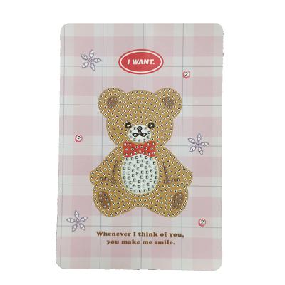 China Fun Cubs Bears KOREAN Kids Cards 10x15cm Diamond Painting DIY Kit for sale