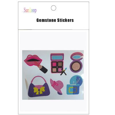 China Cartoon Sticker Gemstone DIY Stickers For Lady for sale