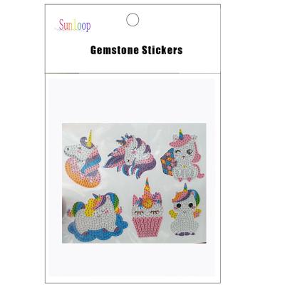 China DIY Cartoon Sticker Gemstone Cartoon Stickers For Kids for sale