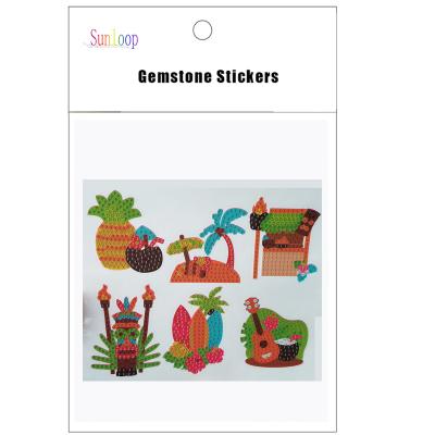 China Hot Sunloop Arts Cartoon Sticker Fashion Diamond DIY Stickers For Kids for sale