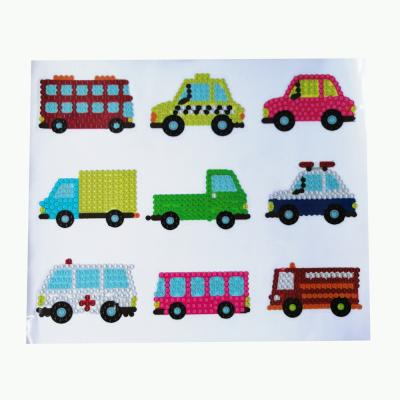 China Cartoon Sticker Diamond Painting Puzzles Cartoon Vehicle Sticker For Kids for sale